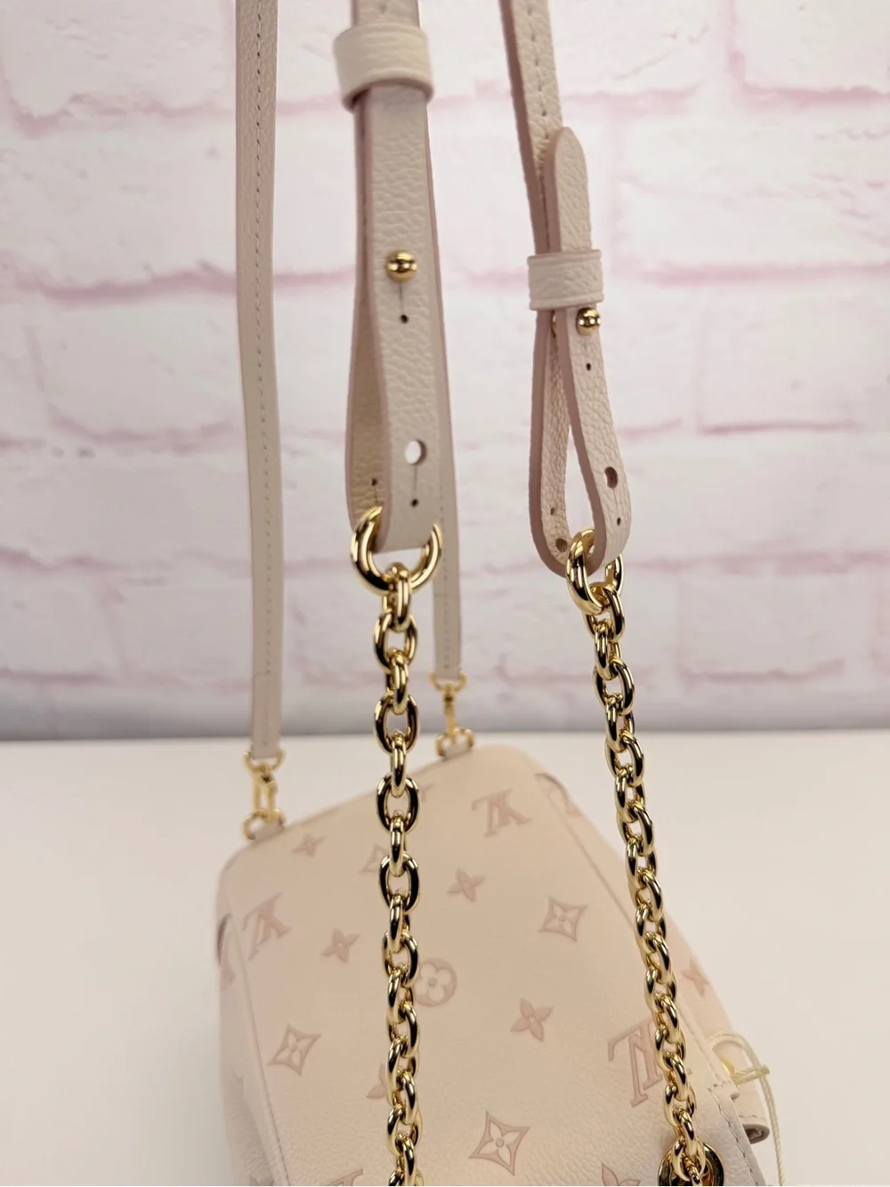 Louis Vuitton Nano Noe Empreinte Blush Pink Monogram Mini Bucket Bag NWT